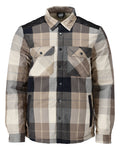 Mascot Hemd aus Flanell kariert Futter Customized Customized Dunkel Sandbeige-kariert