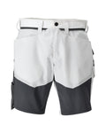 Mascot Short Customized mit Stretch Zones Customized Weiß/Anthrazitgrau