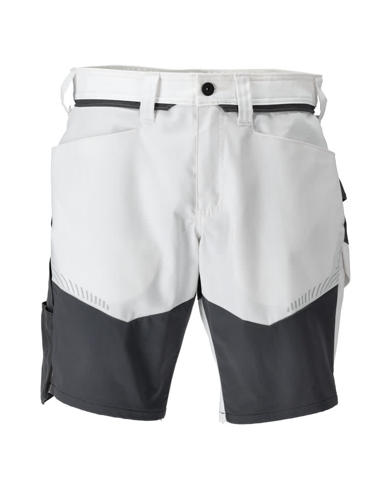 Mascot Short Customized mit Stretch Zones Customized Weiß/Anthrazitgrau