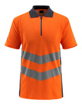 Mascot Polo-Shirt Safe supreme Murton Hi-vis Orange/Schwarzblau