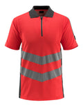 Mascot Polo-Shirt Safe supreme Murton Hi-vis Rot/Dunkelanthrazit