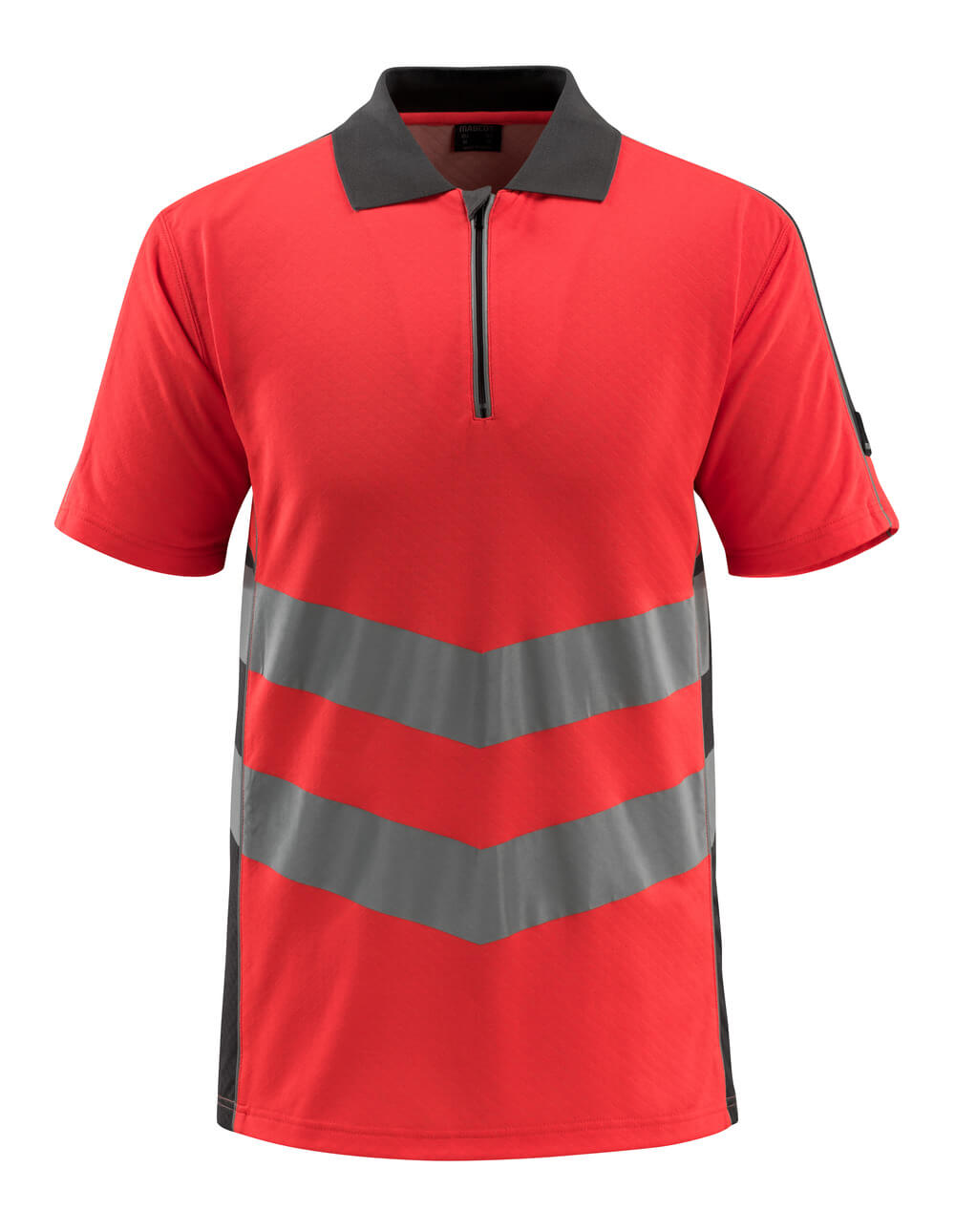 Mascot Polo-Shirt Safe supreme Murton Hi-vis Rot/Dunkelanthrazit