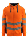 Mascot Kapuzensweatshirt mit Reißverschluss Safe supreme Corby Hi-vis Orange/Schwarzblau