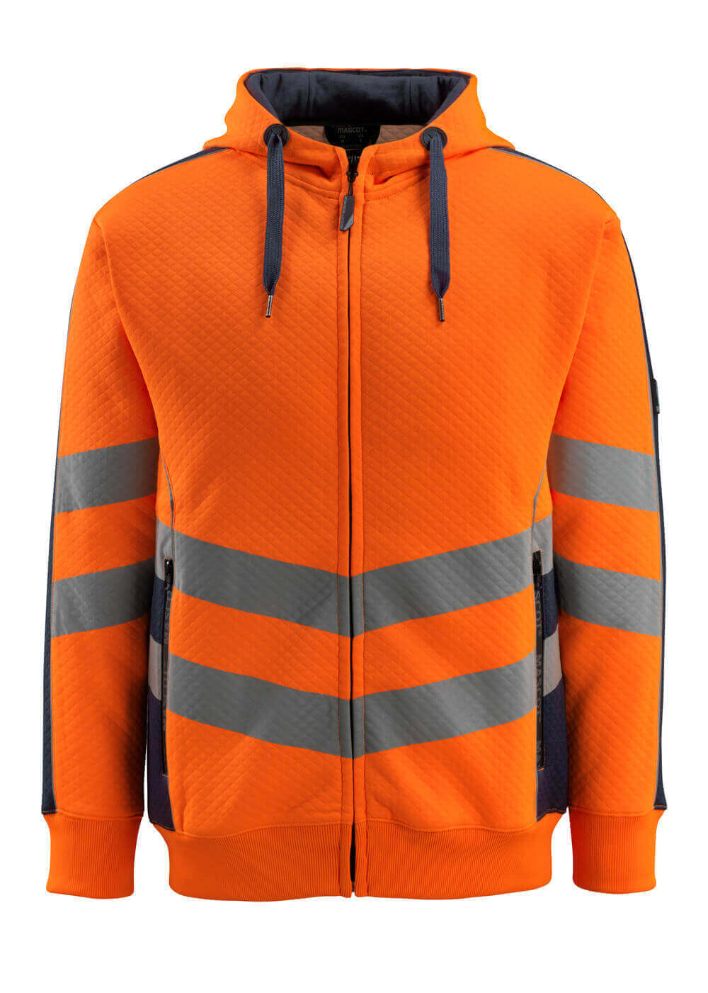 Mascot Kapuzensweatshirt mit Reißverschluss Safe supreme Corby Hi-vis Orange/Schwarzblau
