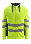 Mascot Kapuzensweatshirt mit Reißverschluss Safe supreme Corby Hi-vis Gelb/Schwarzblau