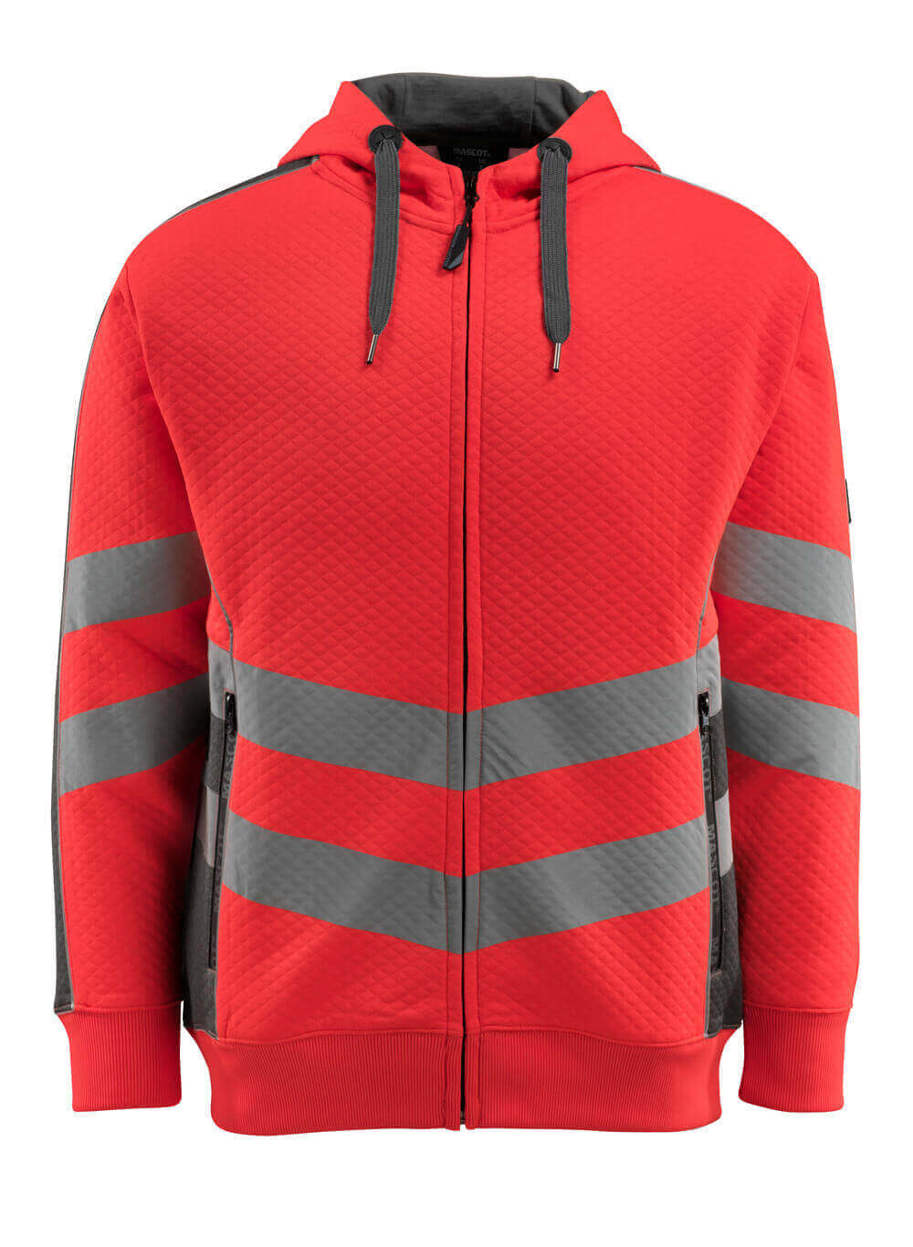 Mascot Kapuzensweatshirt mit Reißverschluss Safe supreme Corby Hi-vis Rot/Dunkelanthrazit