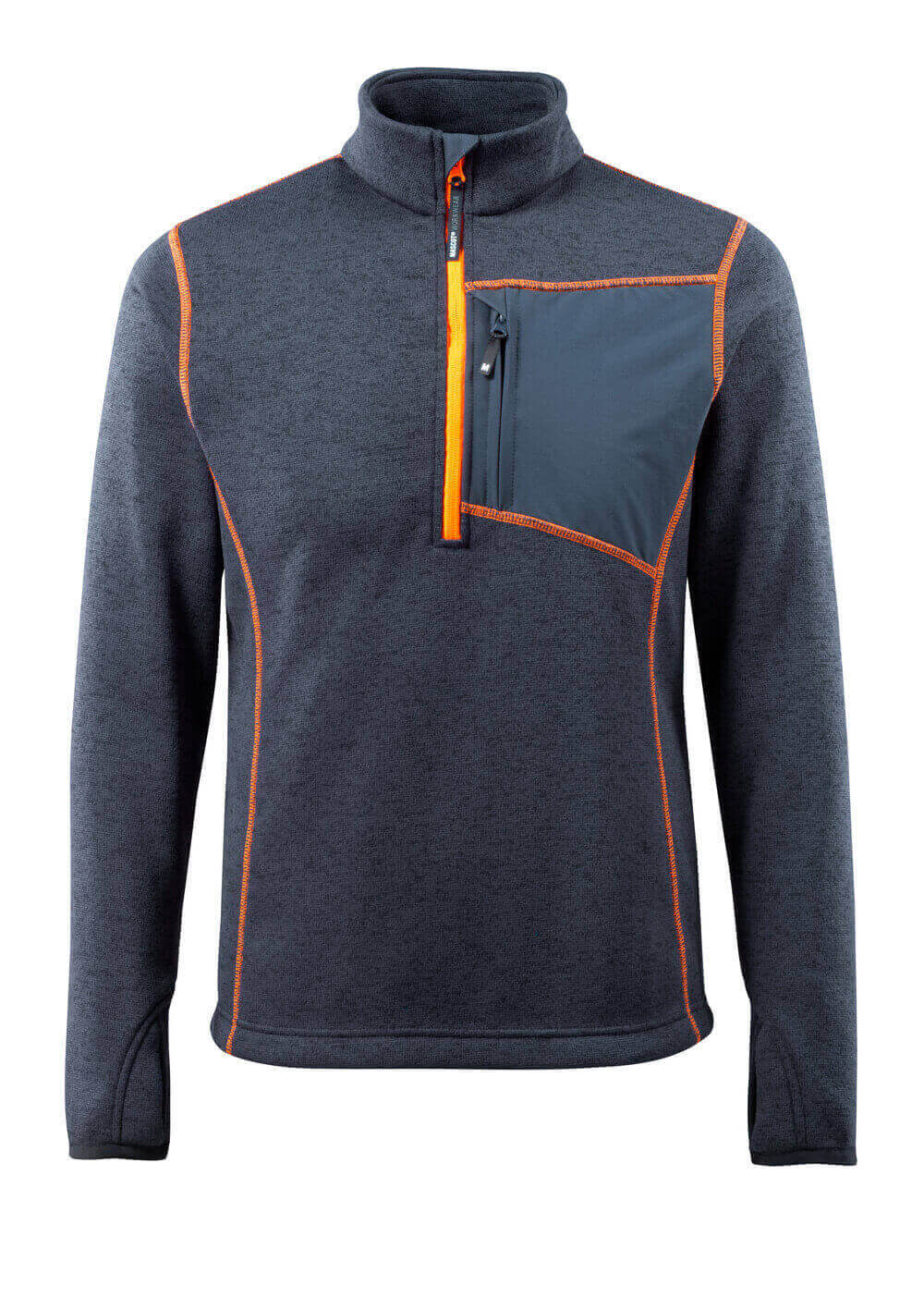 Mascot Strickpullover mit kurzem Reißverschluss Hardwear Reims Schwarzblau