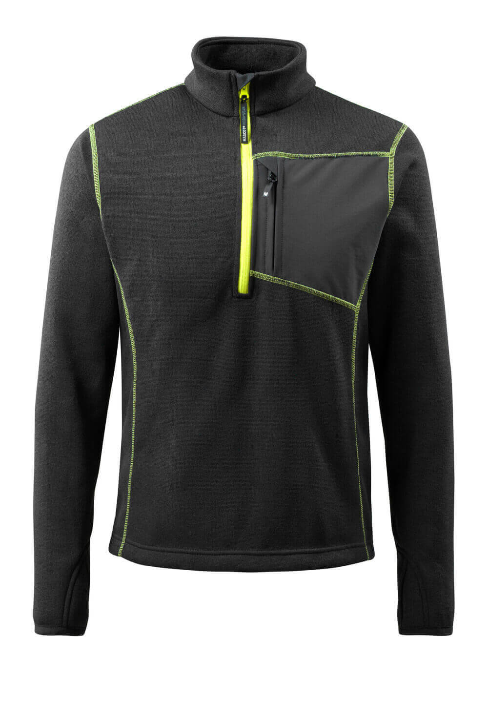 Mascot Strickpullover mit kurzem Reißverschluss Hardwear Reims Schwarz