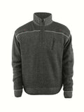 Mascot Strickpullover mit kurzem Reißverschluss Frontline Naxos Hellanthrazit