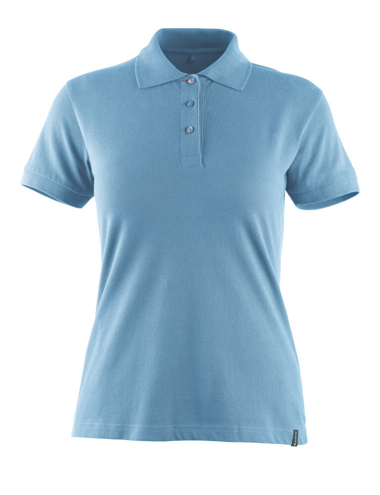 Mascot Polo-Shirt Crossover Samos Hellblau