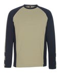 Mascot T-Shirt Langarm Unique Bielefeld Hellkhaki/Schwarz