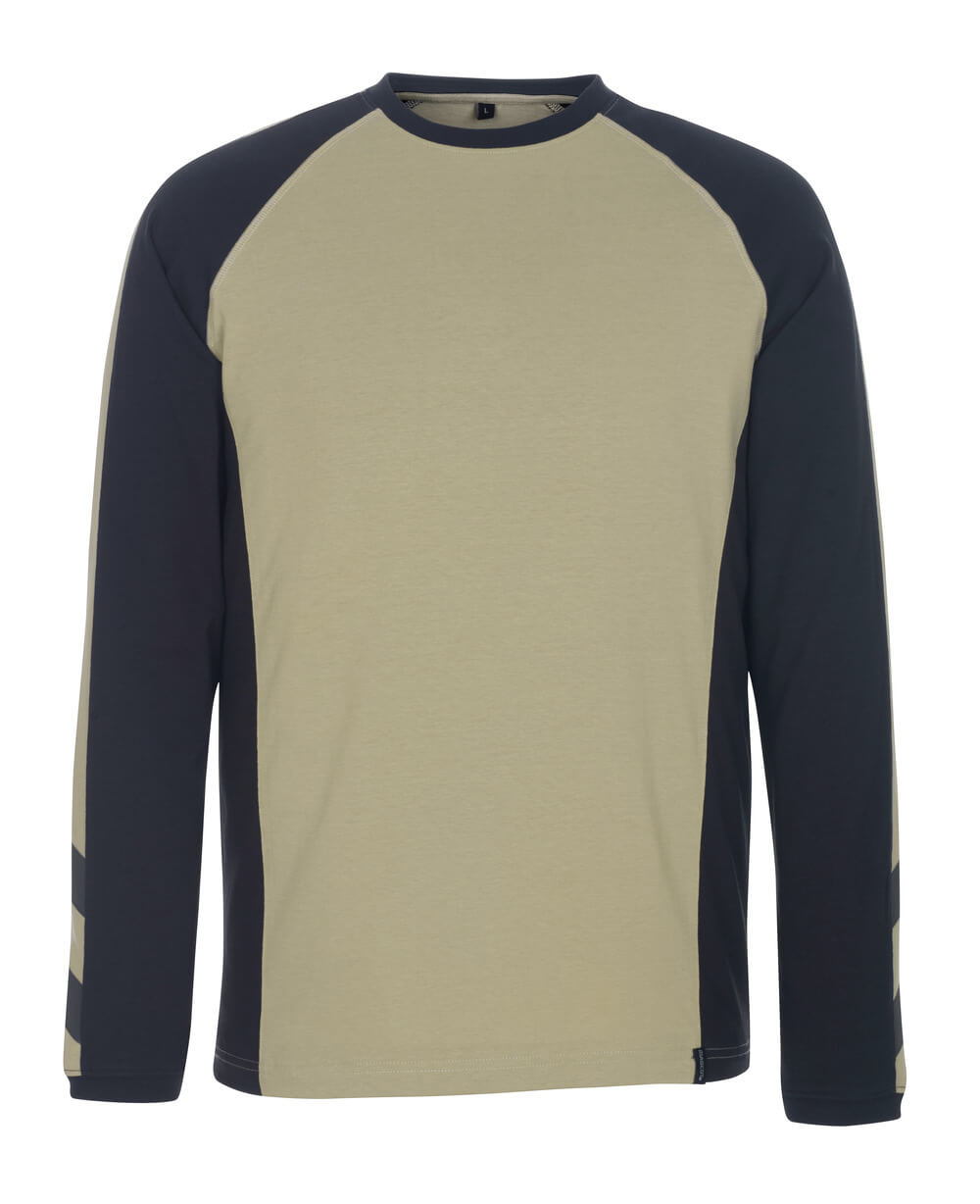 Mascot T-Shirt Langarm Unique Bielefeld Hellkhaki/Schwarz
