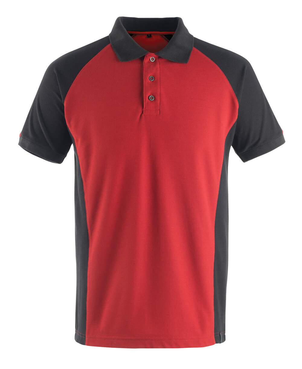 Mascot Polo-Shirt Unique Bottrop Rot/Schwarz
