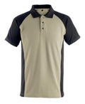 Mascot Polo-Shirt Unique Bottrop Hellkhaki/Schwarz