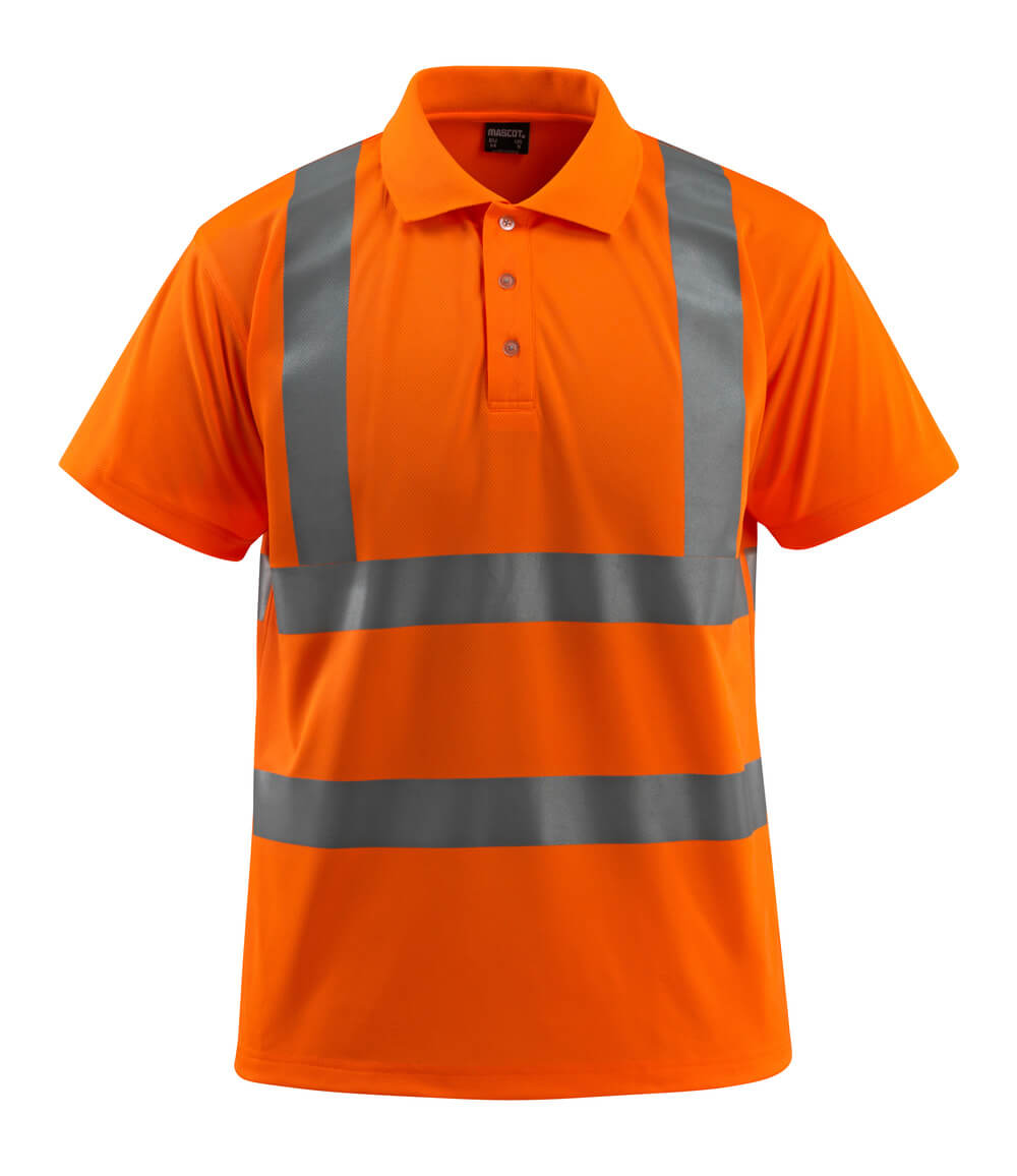 Mascot Polo-Shirt Safe light Bowen Hi-vis Orange