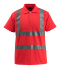 Mascot Polo-Shirt Safe light Bowen Hi-vis Rot