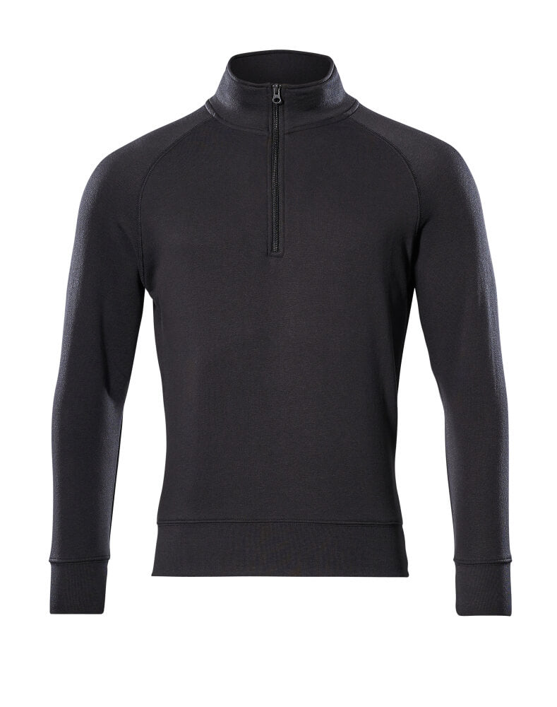 Mascot Sweatshirt mit kurzem Reißverschluss Crossover Nantes Schwarz