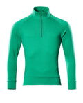 Mascot Sweatshirt mit kurzem Reißverschluss Crossover Nantes Grasgrün
