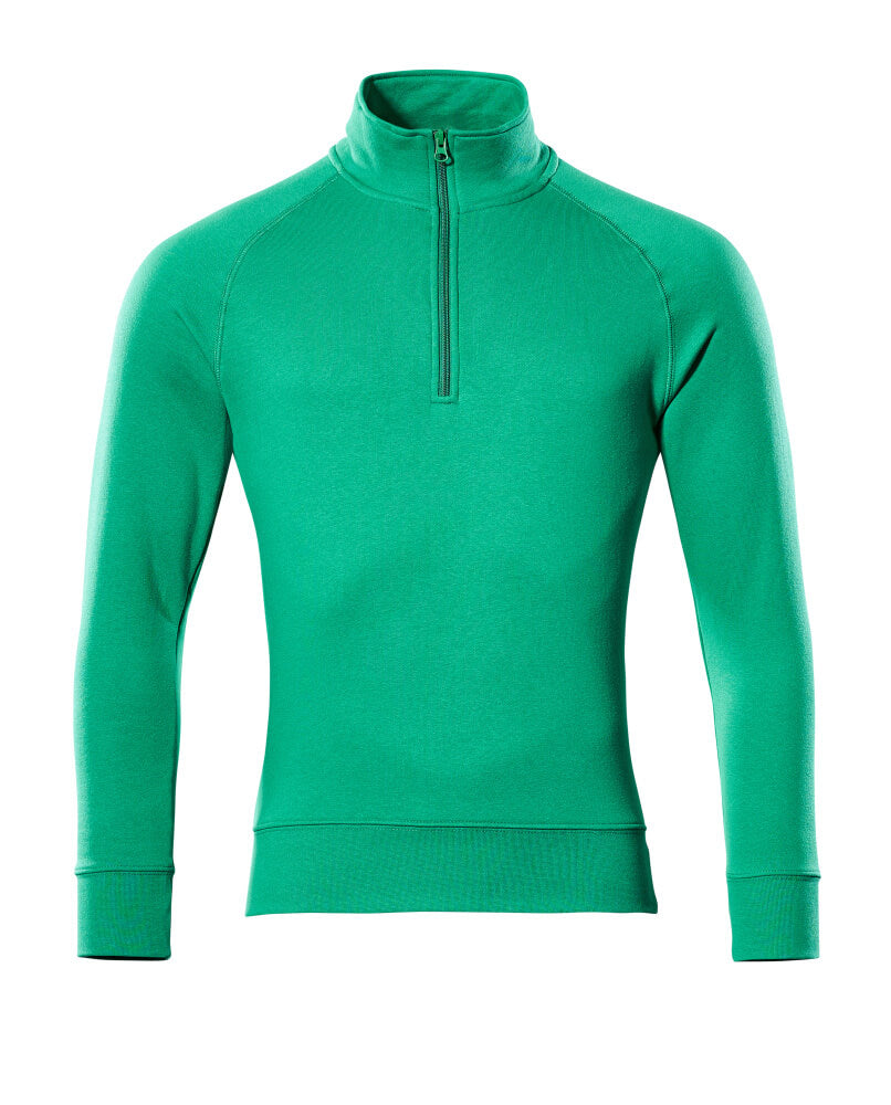 Mascot Sweatshirt mit kurzem Reißverschluss Crossover Nantes Grasgrün