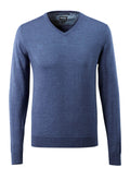 Mascot Strickpullover Frontline Blau-meliert