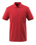 Mascot Polo-Shirt mit Brusttasche Crossover Orgon Rot