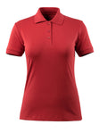 Mascot Polo-Shirt Damen Crossover Grasse Rot