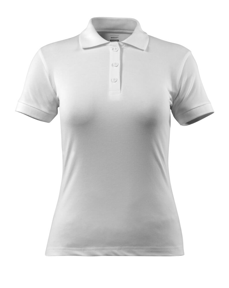 Mascot Polo-Shirt Damen Crossover Grasse Weiß