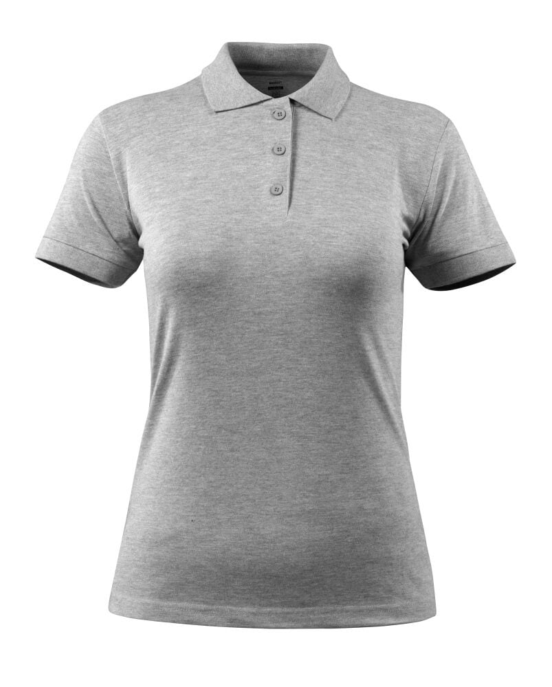 Mascot Polo-Shirt Damen Crossover Grasse Grau-meliert