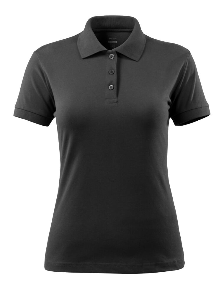Mascot Polo-Shirt Damen Crossover Grasse Schwarz