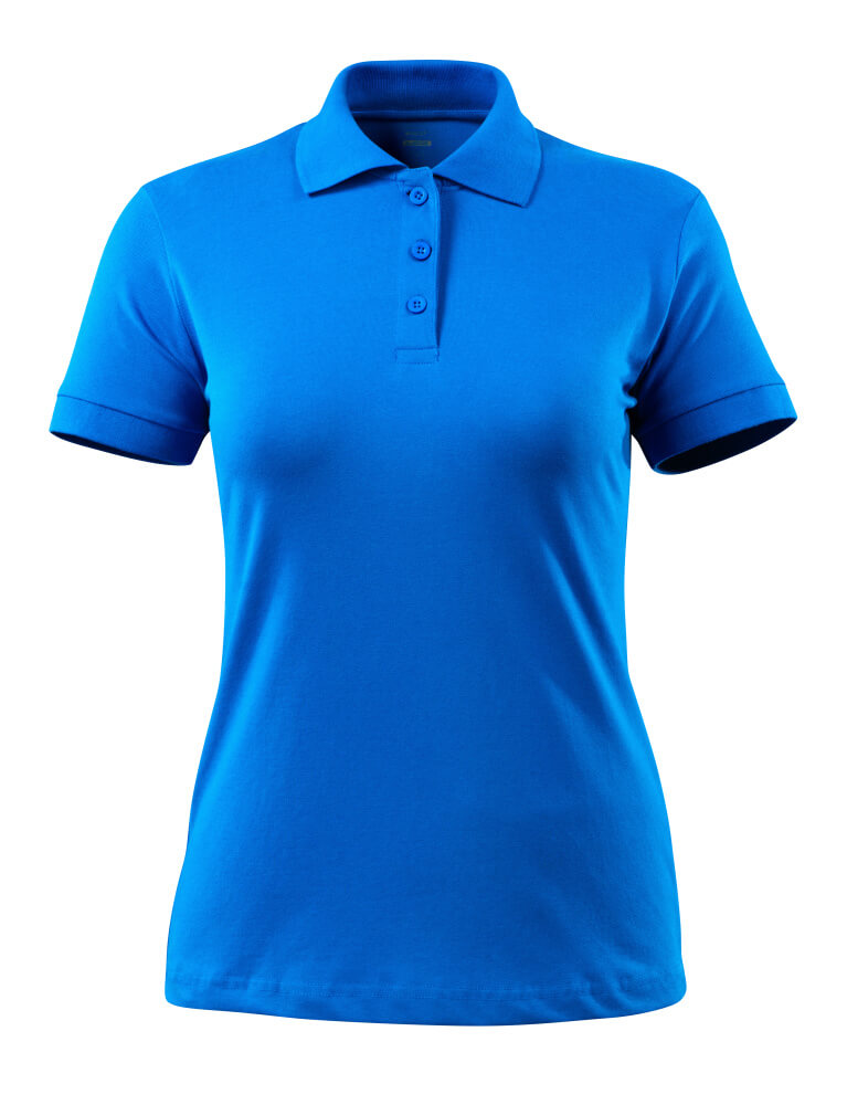 Mascot Polo-Shirt Damen Crossover Grasse Azurblau