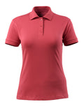 Mascot Polo-Shirt Damen Crossover Grasse Himbeerrot