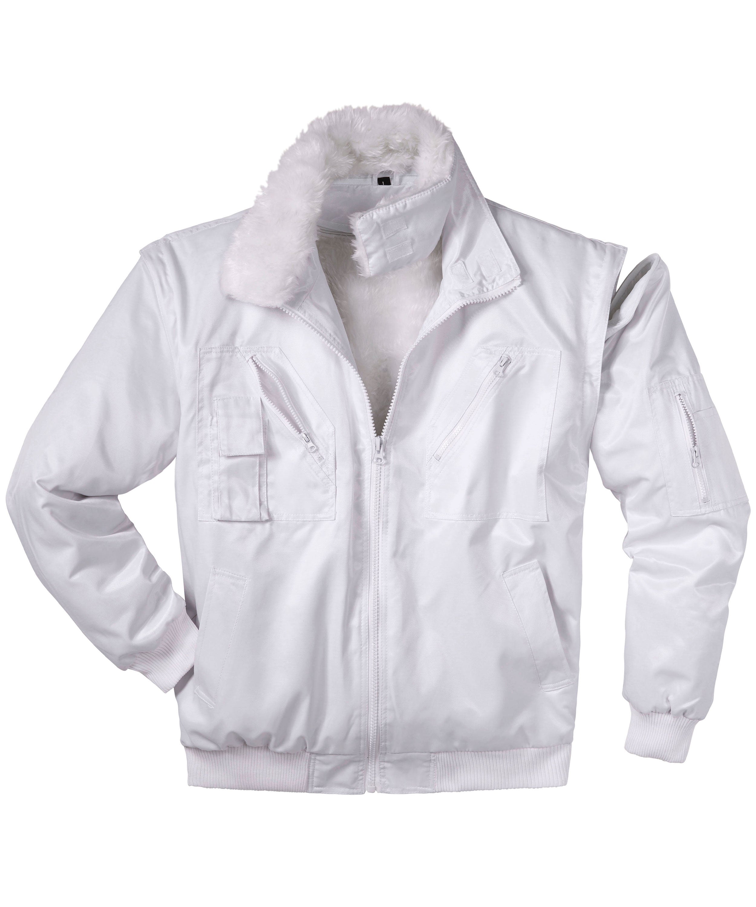 Pilotenblouson 4 in 1 weiß