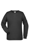 James & Nicholson Leicht tailliertes Damen Sweatshirt black