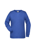 James & Nicholson Leicht tailliertes Damen Sweatshirt royal-heather