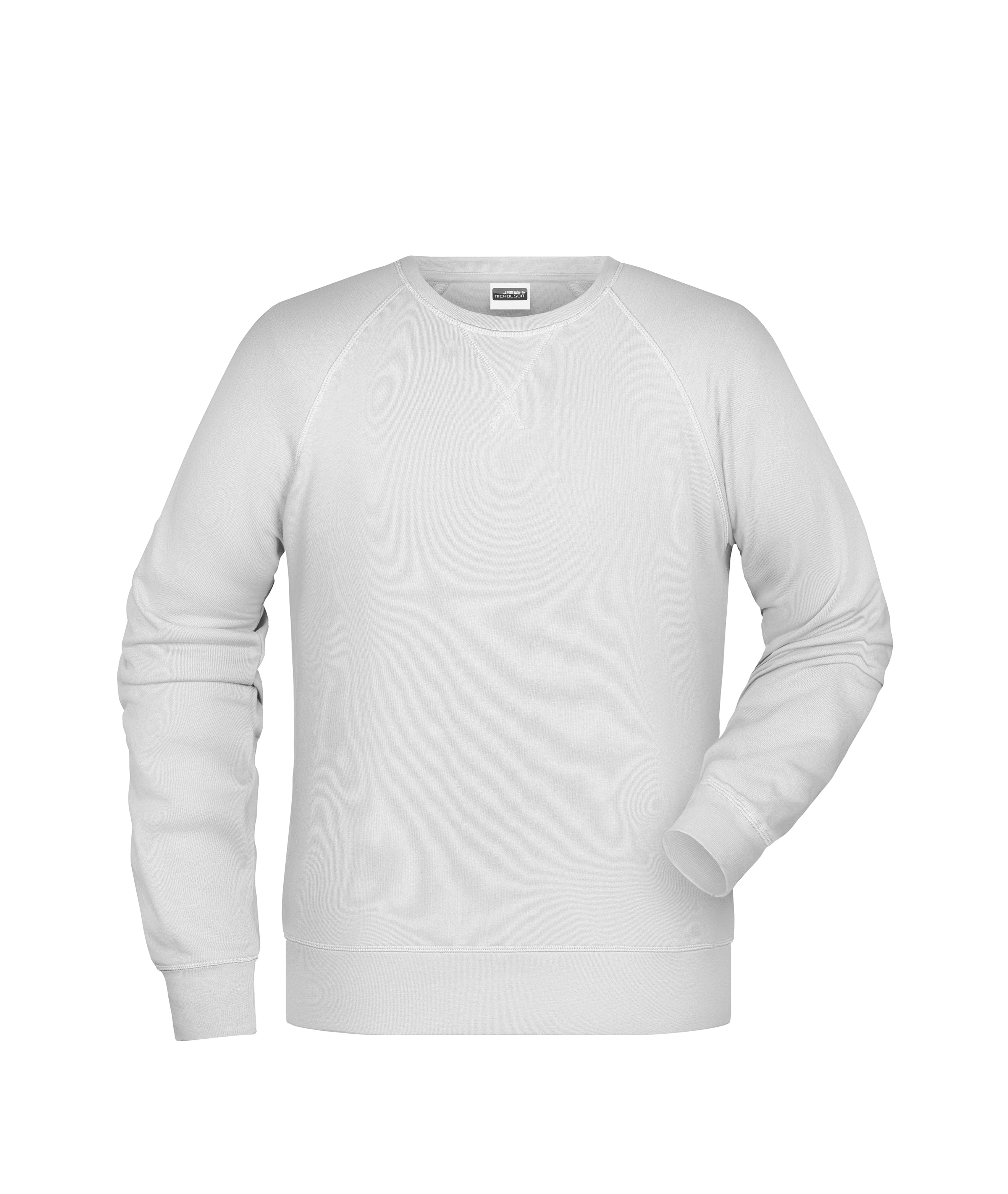 James & Nicholson Herren Sweatshirt white