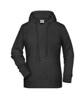 James & Nicholson Damen Kapuzensweatshirt black-heather