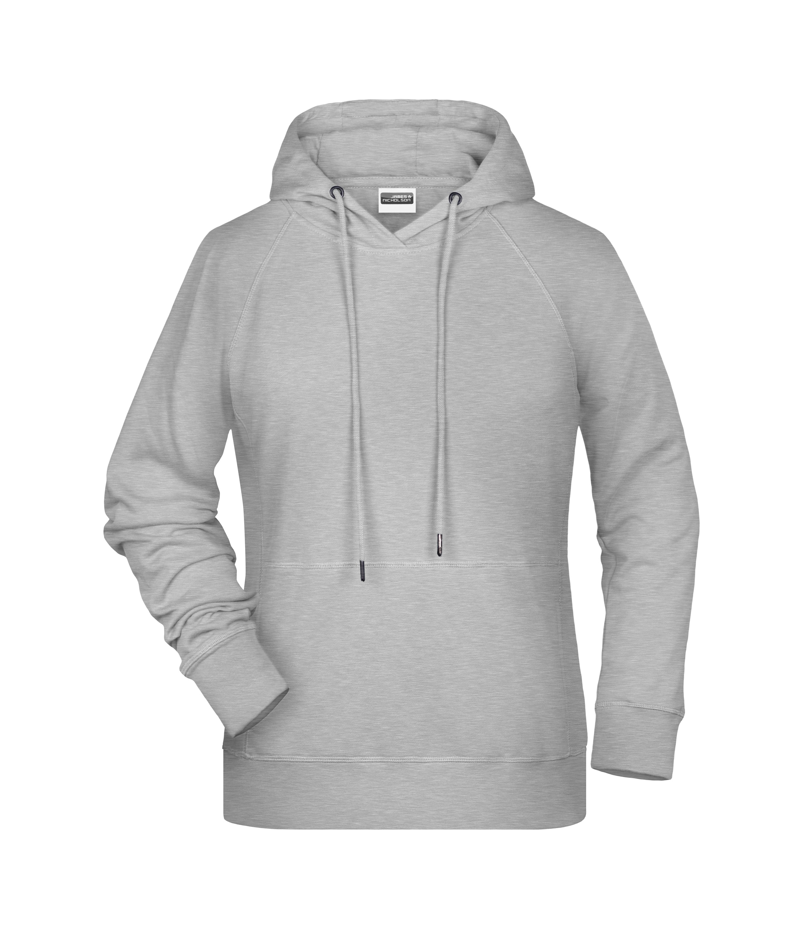 James & Nicholson Damen Kapuzensweatshirt grey-heather