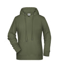 James & Nicholson Damen Kapuzensweatshirt olive