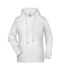 James & Nicholson Damen Kapuzensweatshirt white