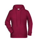 James & Nicholson Damen Kapuzensweatshirt wine