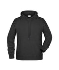 James & Nicholson Herren Kapuzensweatshirt black-heather