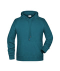 James & Nicholson Herren Kapuzensweatshirt petrol-melange
