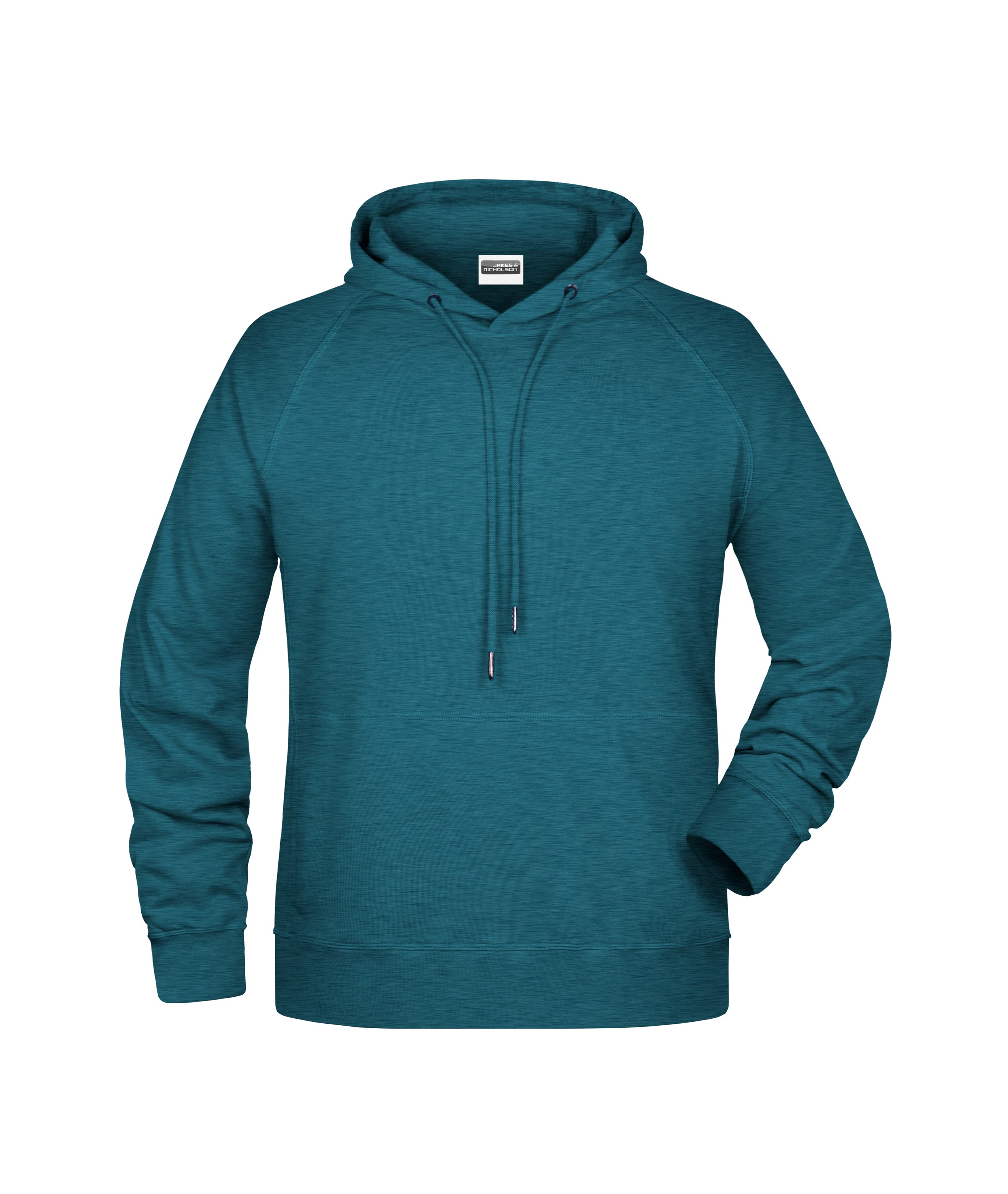 James & Nicholson Herren Kapuzensweatshirt petrol-melange