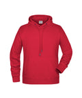 James & Nicholson Herren Kapuzensweatshirt red