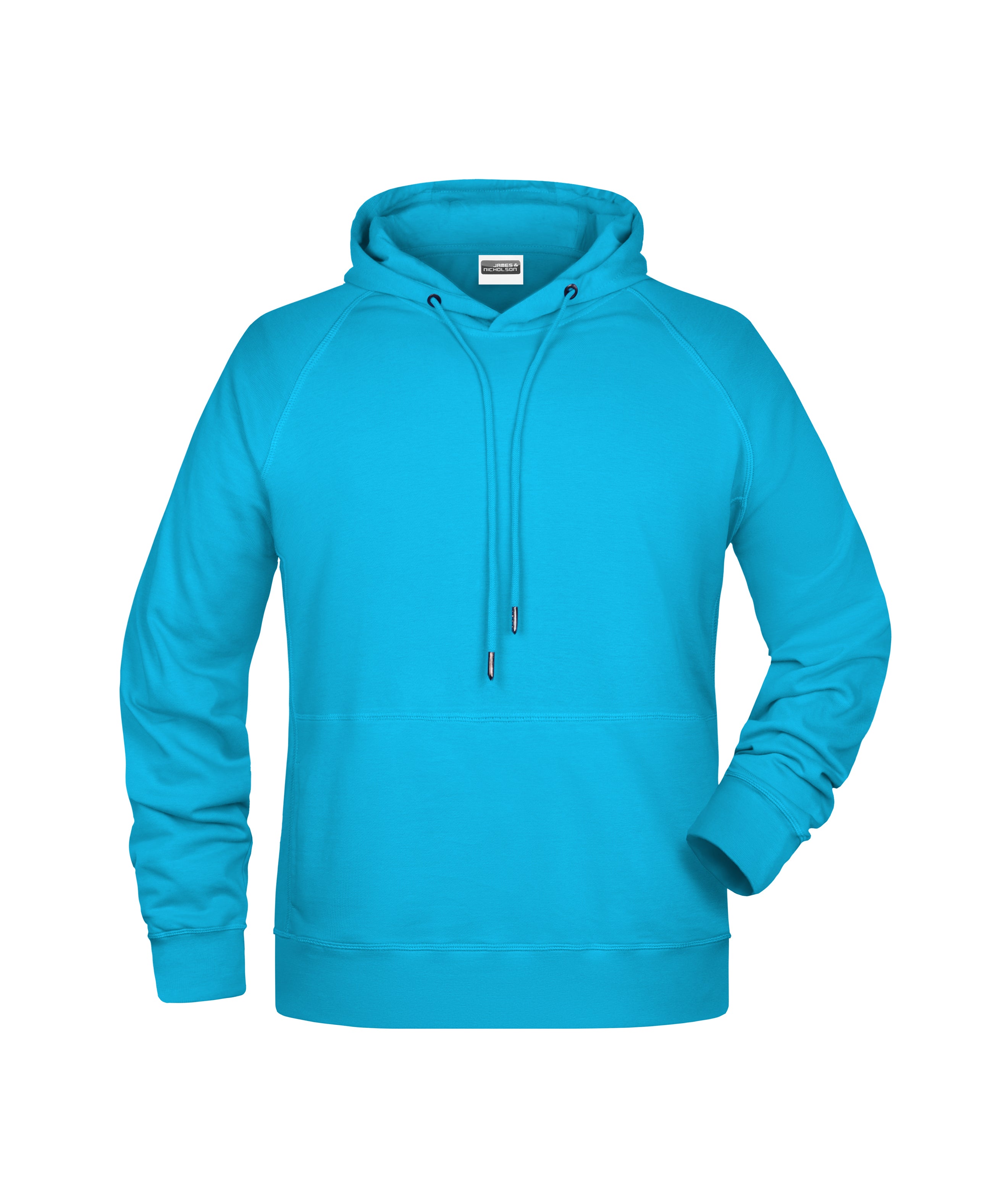 James & Nicholson Herren Kapuzensweatshirt turquoise