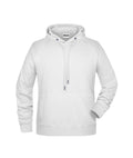 James & Nicholson Herren Kapuzensweatshirt white