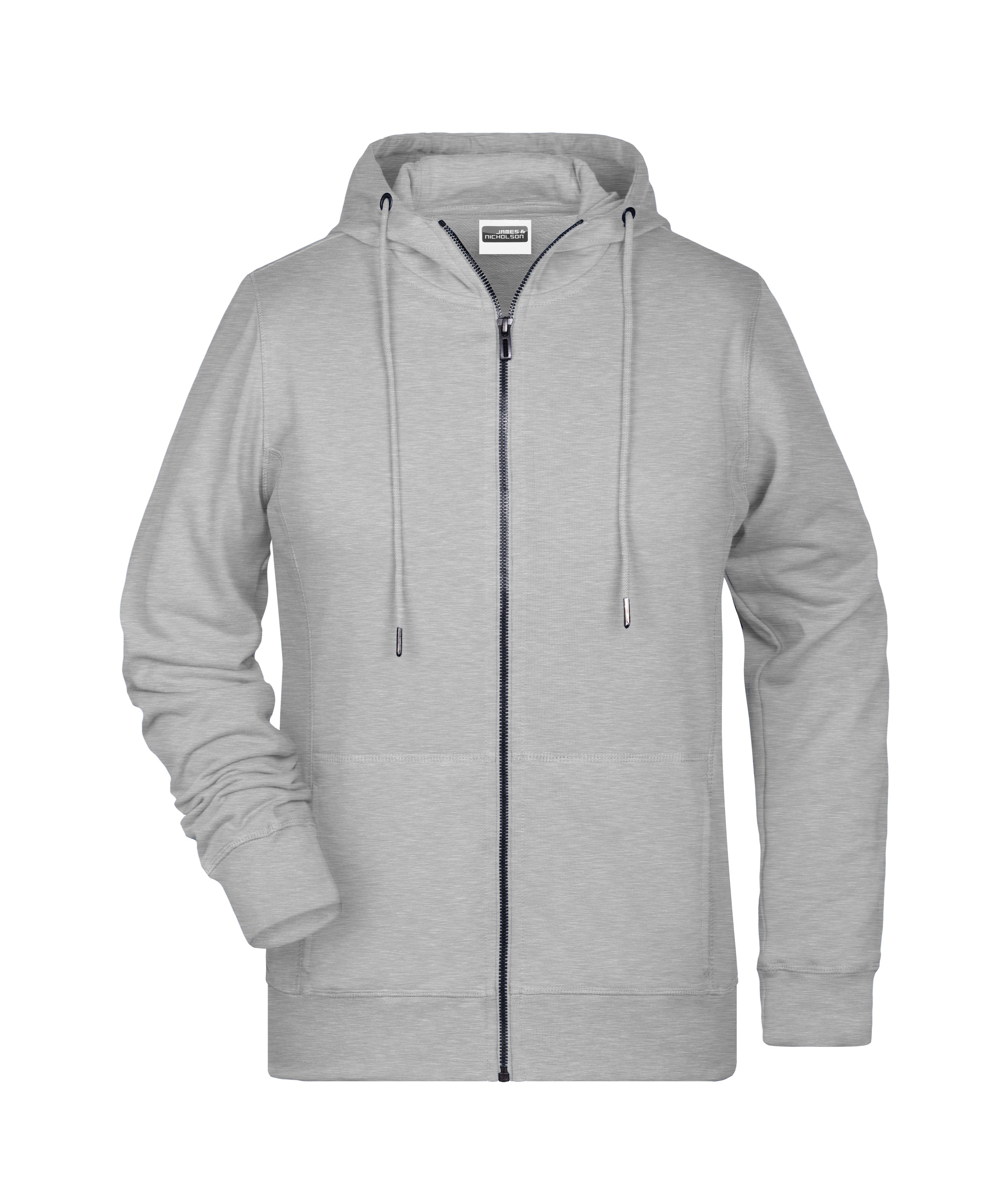 James & Nicholson Damen Sweat-Jacke grey-heather