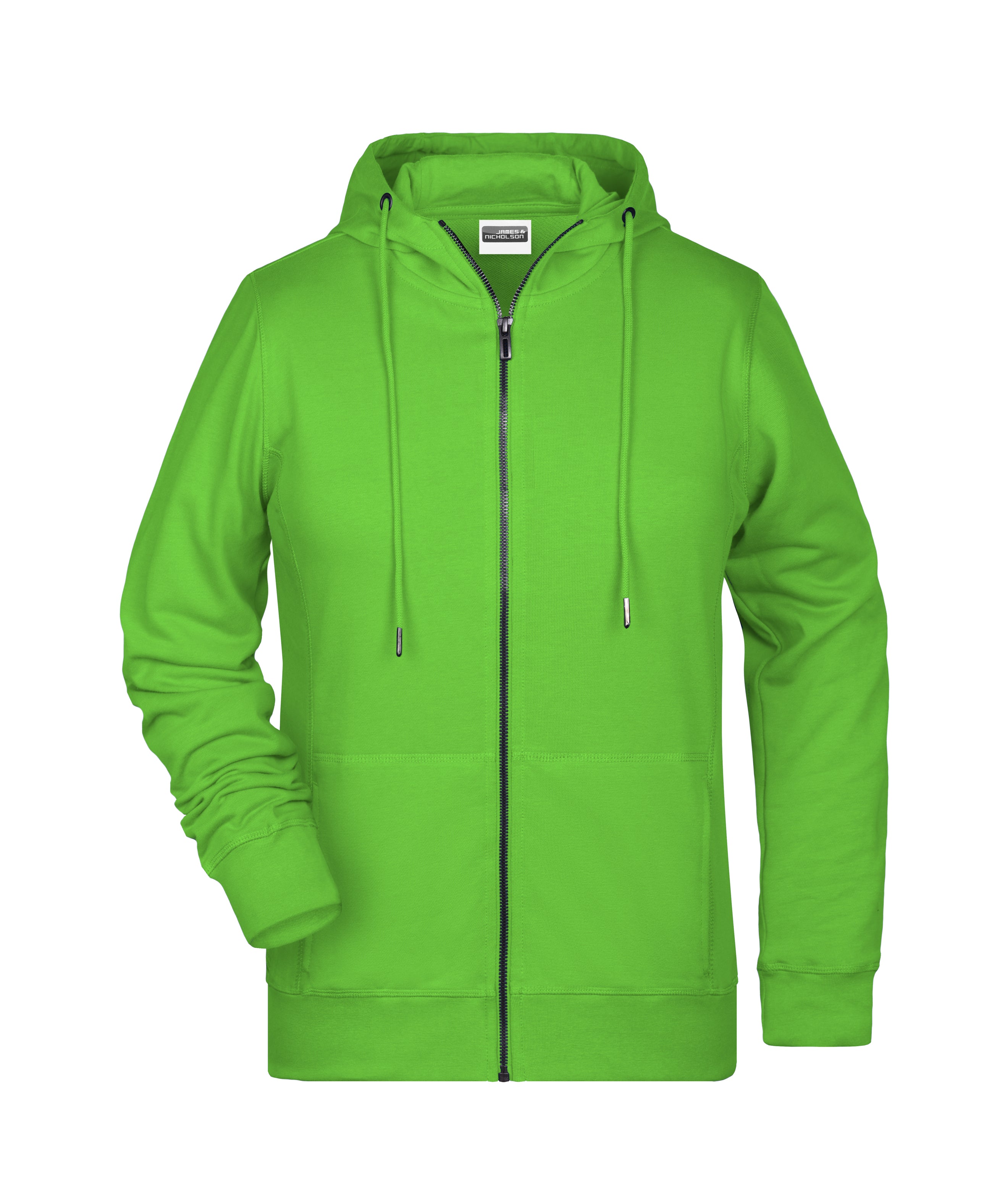 James & Nicholson Damen Sweat-Jacke lime-green
