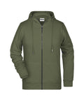 James & Nicholson Damen Sweat-Jacke olive