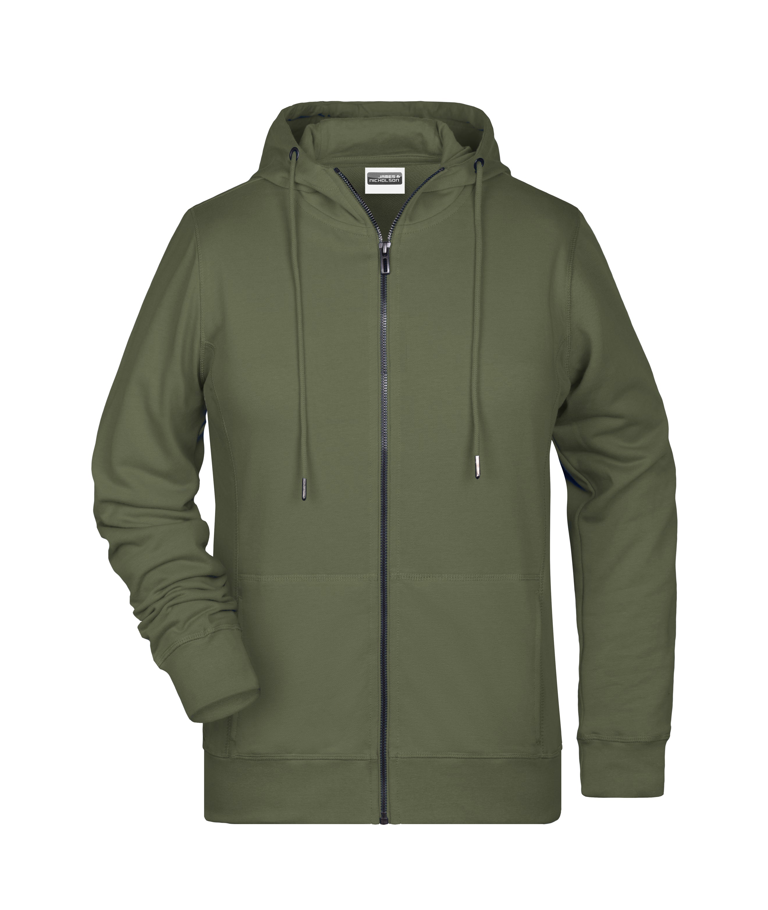 James & Nicholson Damen Sweat-Jacke olive